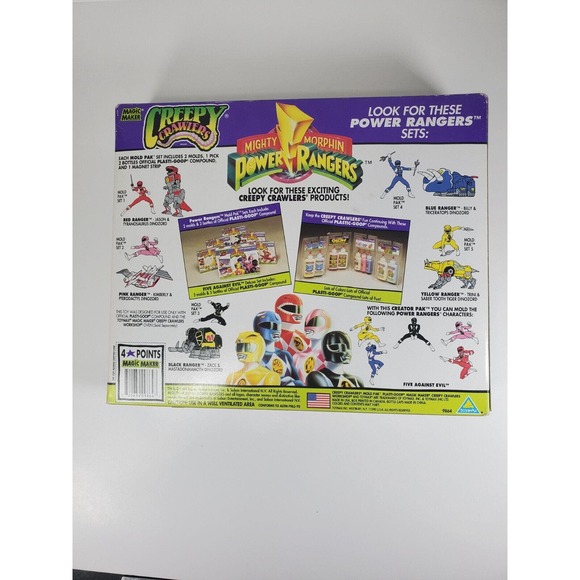 Vintage 1994 Creepy Crawlers Mold Pack Pink Ranger Kimberly Mighty Morphine! - Picture 3 of 7